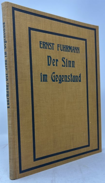 Der Sinn Im Gegenstand Nebst Beitrag Uber Die Bedeutung Der Ornamente