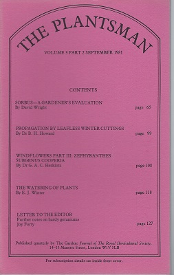 Sorbus - a Gardener's Evaluation