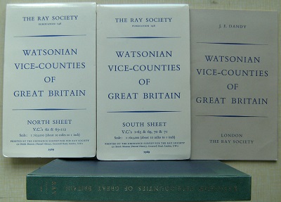 Watsonian Vice-Counties of Great Britain (two Map set) Jan Gillett's copy