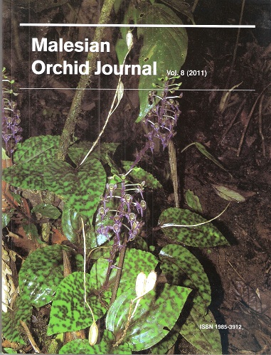 Malesian Orchid Journal - a Bi-Annual Journal of Orchid Systematics, Morphology and Natural History. Volume 8