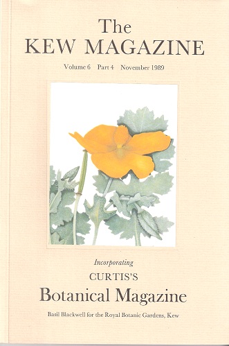 The Kew Magazine ( Curtis's Botanical Magazine) Volume 6 Part 4 - includes Plant Hunting in the Mountains of Ecuador