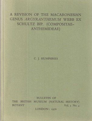 A Revision of the Macaronesian Genus Argyranthemum Webb ex Schultz Bip. (Compositae - Anthemideae). Bulletin of the British Museum (Natural History), Botany Vol 5 number 4