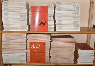 Journal of Arid Environments. Volume 1 (1978) through to Volume 71 (2007) [lacking a few parts)