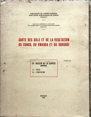 Carte des sols et de la vegetation du Congo, du Rwanda et du Burundi. Part 18, Basin de la Karuzi (Burundi)
