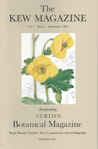 The Kew Magazine (Curtis's Botanical Magazine) Volume 1 Part 4 - includes 'Some Choice Cultivated Echinocereus'