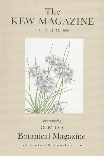 The Kew Magazine Volume 6 part 2 (incorporating Curtis's Botanical Magazine) - includes 'The Betula Collection at Wakehurst Place' & 'The Little Lost Dogwood of Frank Kingdon Ward'