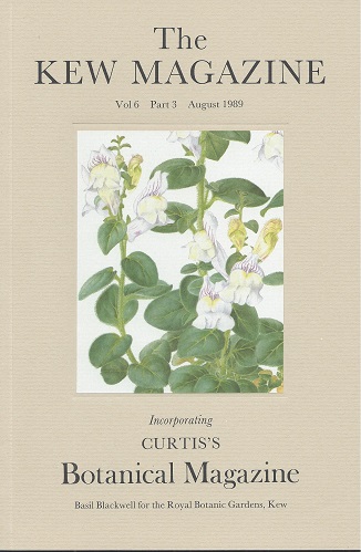 The Kew Magazine, Volume 6 part 3 (incorporating Curtis's Botanical Magazine) - includes 'Orchid Hunting in Choiseul' and ' The Laciniate-Leaved Lilacs