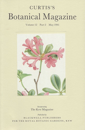 Curtis's Botanical Magazine Volume 12 part 2 (incorporating The Kew Magazine) - devoted to Malesia and endemism in the Malesian flora