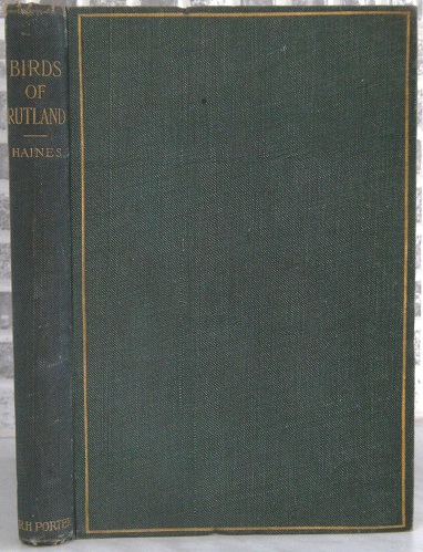 Notes on the Birds of Rutland [Richard Fitter's copy]