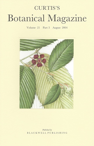 Curtis's Botanical Magazine Volume 21 part 3 (Kew Magazine) - includes the short article 