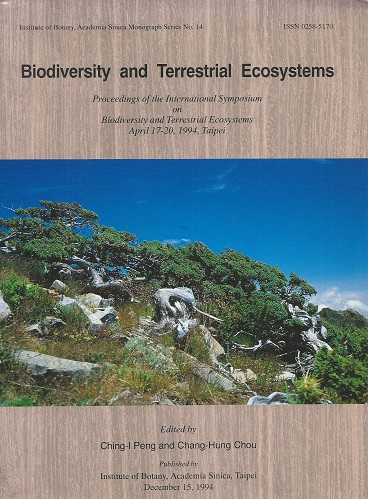Biodiversity and Terrestrial Ecosystems - Proceedings of the International Symposium, Taipei, 1994