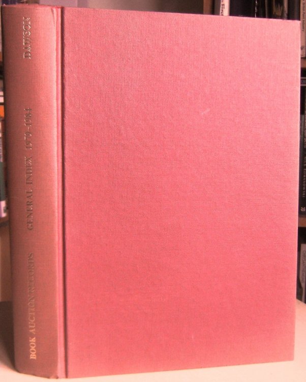 General Index to Book Auction Records for the Years 1979-1984 (Volumes 77 - 81)