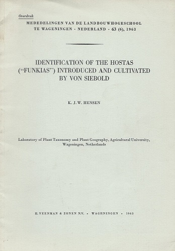 Identification of the Hostas (