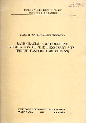 Late-Glacial and Holocene Vegetation of the Bieszczady Mts. (Polish Eastern Carpathians mountains)
