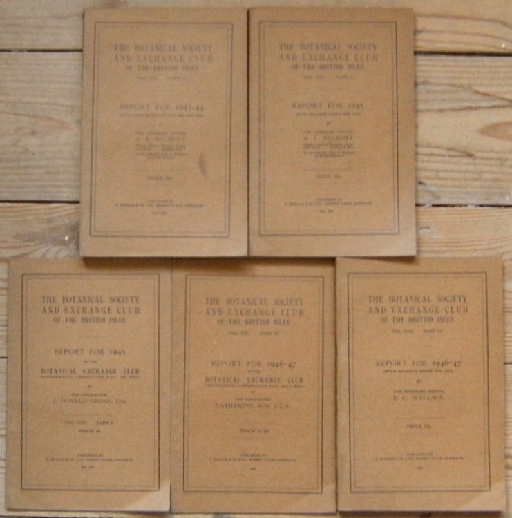Botanical Society and Exchange Club of the British Isles, Reports for 1943-44, 1945 and 1946- 1947.