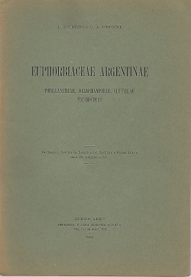 Euphorbiaceae Argentinae: Phyllantheae, Dalechampieae, Cluytieae, Manihoteae