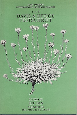Plant Taxonomy Phytogeography and Related Subjects: The Davis and Hedge Festschrift [Anthony Huxley's copy]