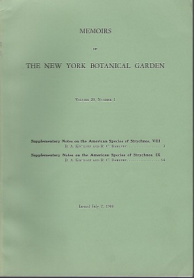 Supplementary Notes on the American Species of Strychnos, VIII & IX