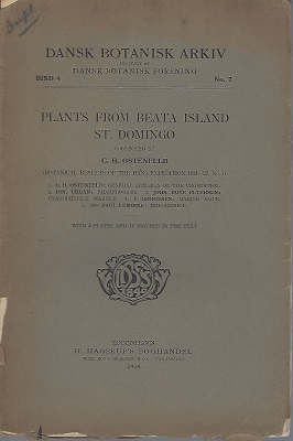 Plants from Beata Island, St Domingo