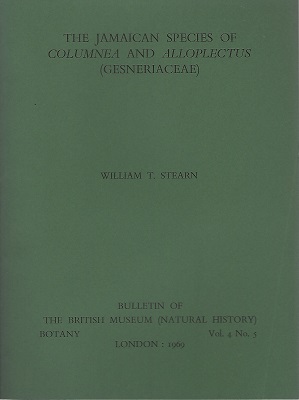 The Jamaican Species of Columnea and Alloplectus (Gesneriaceae)