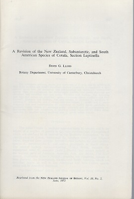 A Revision of the New Zealand, Subantarctic, and South American Species of Cotula, section Leptinella