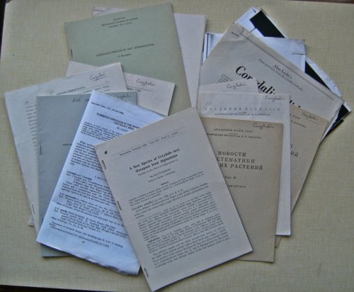 Corydalis - a collection of papers and offprints.