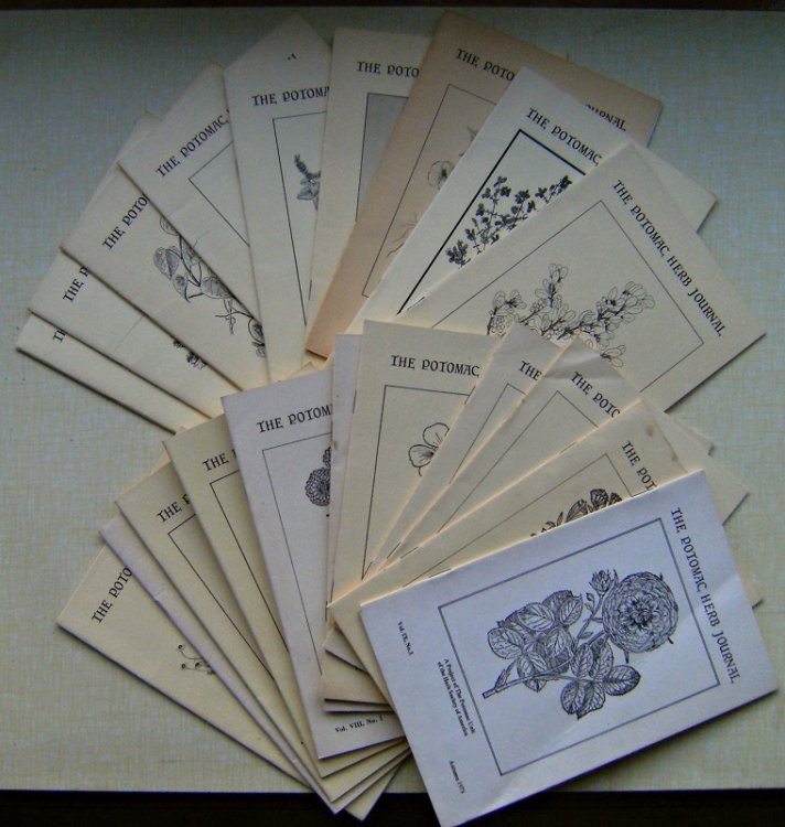 The Potomac Herb Journal. Volume IV numbers 2 & 3; Volume V numbers 1, 3 & 4; Volumes VI complete throught to Volume IX number 3 + Index for 1965 - 69