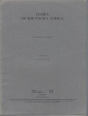 Flora of Southern Africa which deals with the territories of South Africa, Transkei, Lesotho, Swaziland, Bophuthatswana, South West Africa/ Namibia and Botswana ( Volume 10, Part 1) (Loranthaceae and Viscaceae)