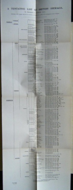 A Tentative List of British Hieracia, with accompanying notes