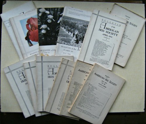 Bulletin of the American Iris Society, Numbers 86, 106, 107, 111, 113, 118,124, 125, 150.153,156