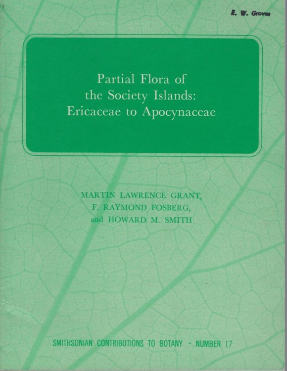 Partial Flora of the Society Islands: Ericaceae to Apocynaceae