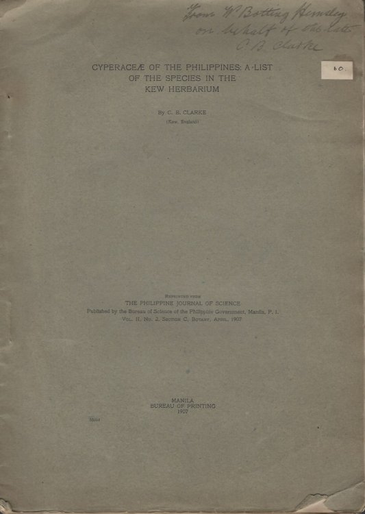 Cyperaceae of the Philippines : a list of species in the Kew herbarium