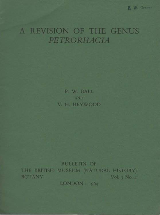 A Revision of the Genus Petrorhagia (Eric Groves' copy)