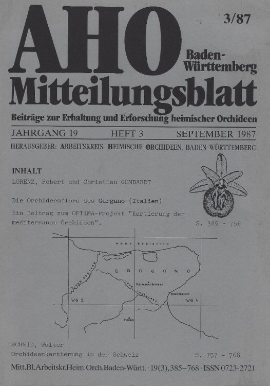 Die Orchideenflora des Gargano (Italien] - ein Beitrag zum Optim-Projekt 