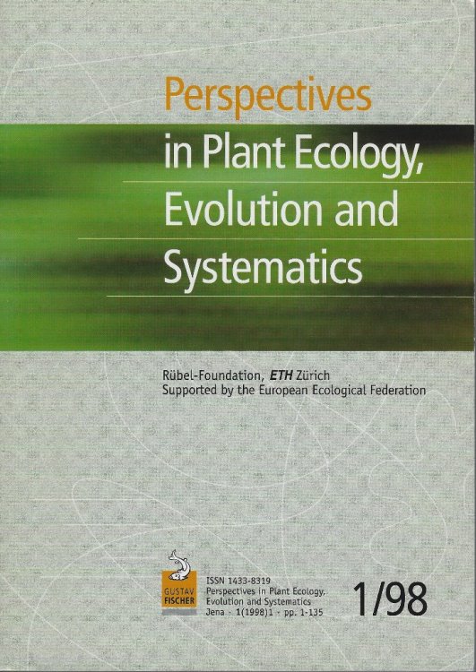 Perspectives in Plant Ecology, Evolution and Systematics - Volume 1