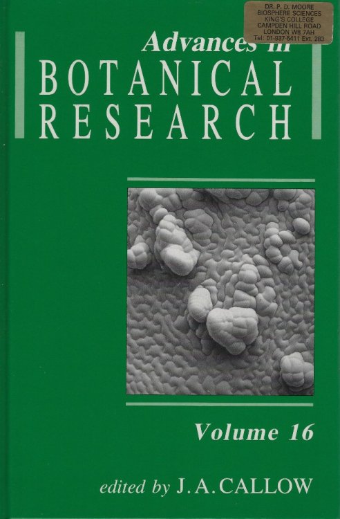 Advances in Botanical Research, Volume 16 [Peter Moore's copy]