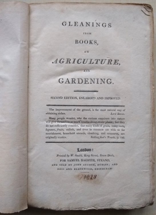 Gleanings from Books on Agriculture and Gardening [Anthony Huxley's copy]