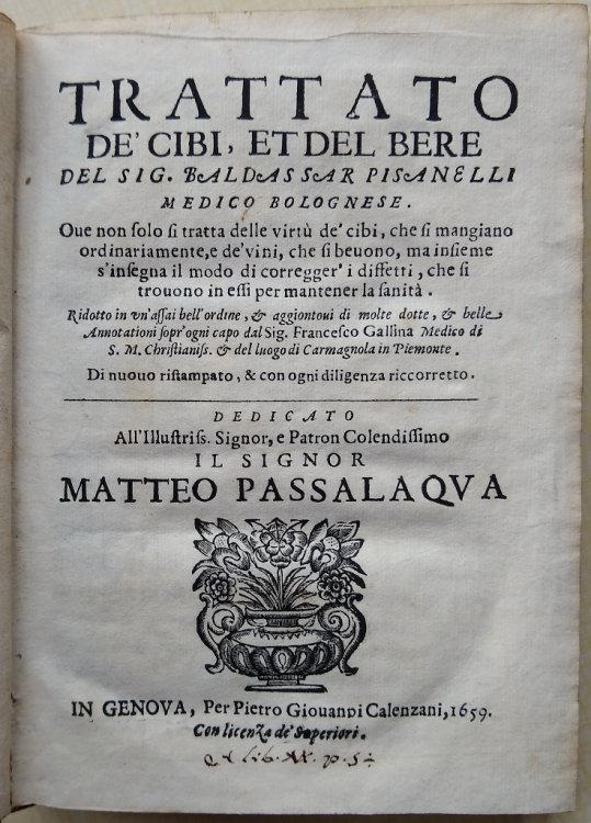 Trattato de' Cibi et del Bere