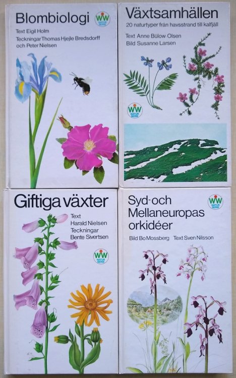 Giftiga Vaxter. Vaxtsamhallen. Blombiologi. Syd-och Mellaneuropas. Four volumes.