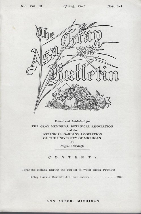 Japanese Botany During the Period of Wood-Block Printing (The Asa Gray Bulletin, N.S. Vol III number 3-4)