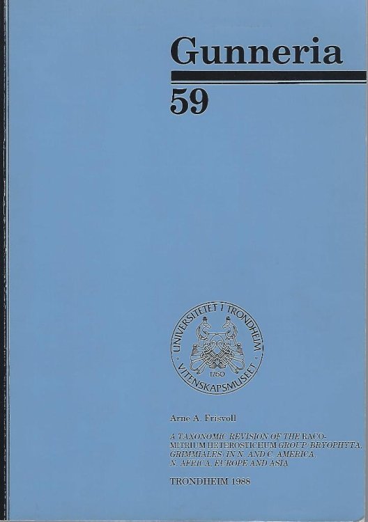 A Taxonomic Revision of the Racomitrium Heterostichum Group (Bryophyta, Grimmiales) in N. & C. America, N. Africa, Europa and Asia