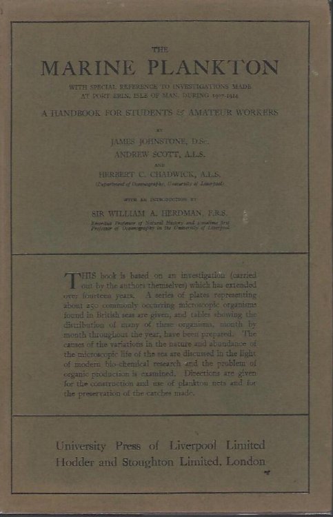 The Marine Plankton - A Handbook for Students and Amateur Workers, with special reference to investigations made at Port Erin, Isle of Man, during 1907-1914