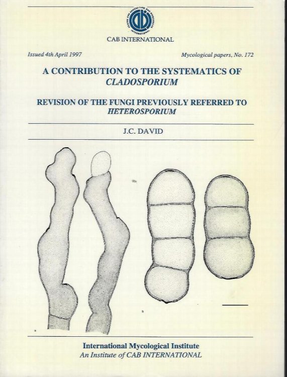 A Contribution to the Systematics of Cladosporium; Revision of the Fungi Previously Referred to Heterosporium