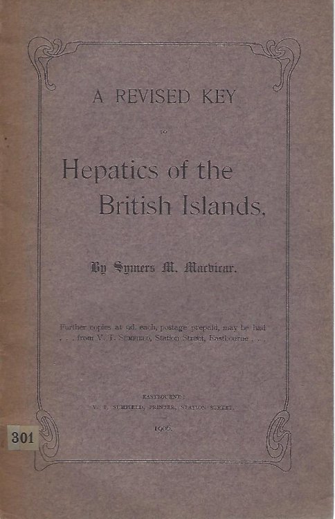 A Revised Key to the Hepatics of the British Islands