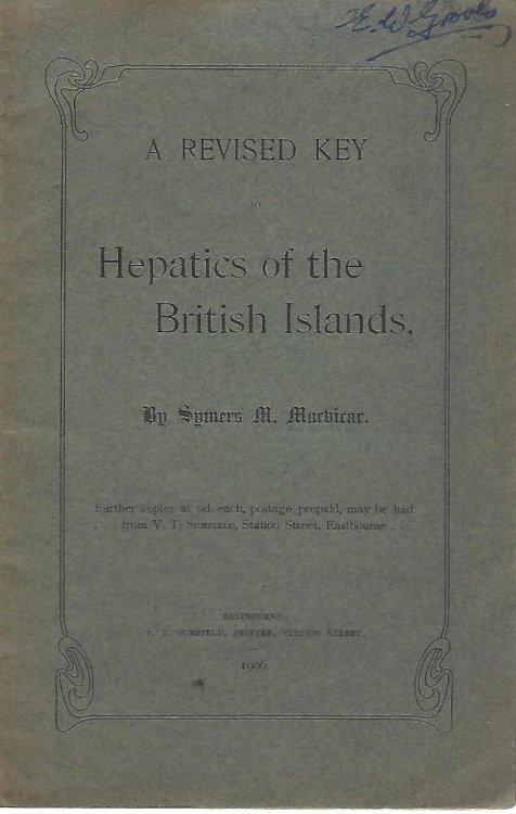 A Revised Key to the Hepatics of the British Islands