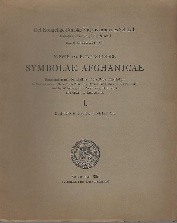 Symbolae Afghanicae - Enumeration and Descriptions of the Plants Collected on 
