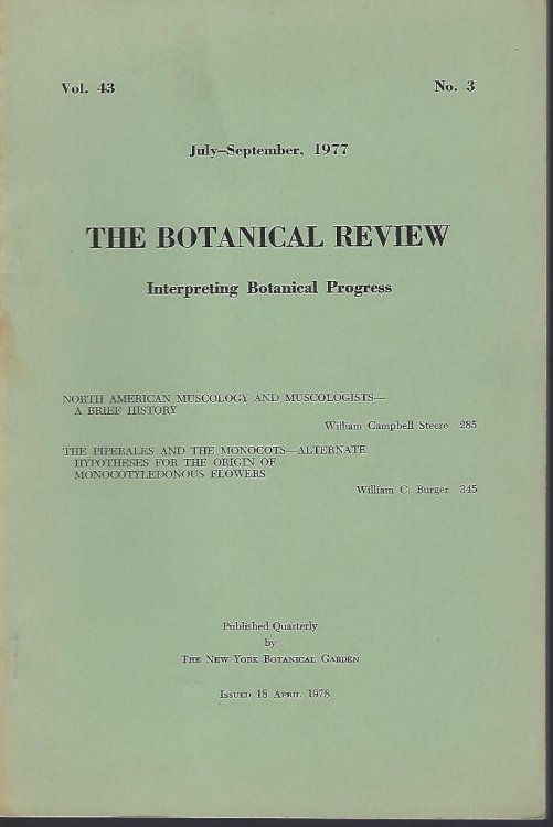North American Muscology and Muscologists - A Brief History