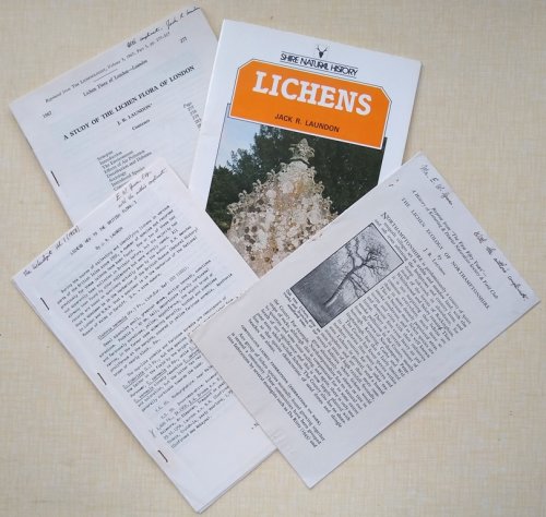 Lichens (Shire series). + A Study of the Lichen Flora of London + Lichens New to the British Flora. + The Lichen Ecology of Northamptonshire. The Taxonomy of Sterile Crustaceous Lichens in the British Isles Part 1.