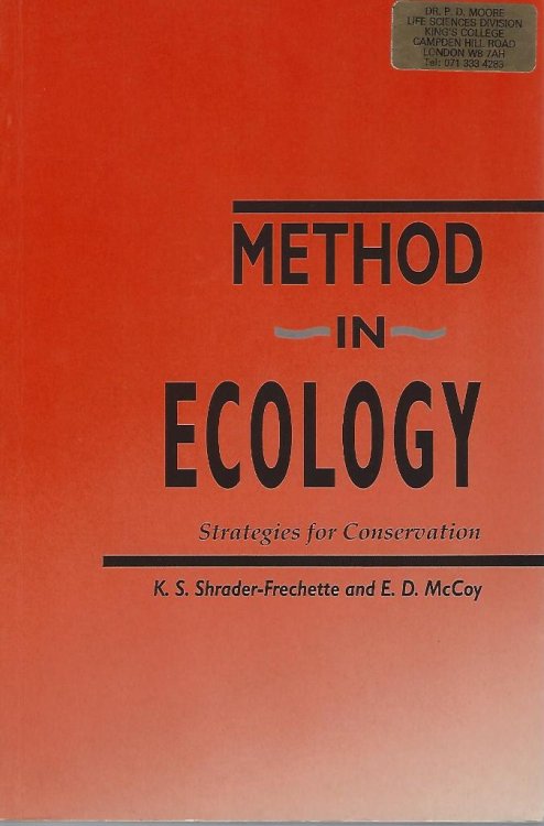 Method in Ecology - Strategies for Conservation [Peter Moore's copy]