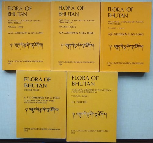 Flora of Bhutan, including a record of plants from Sikkim. Volume 1 parts 1-3; Volume 2 part 1 & Volume 3 part 1